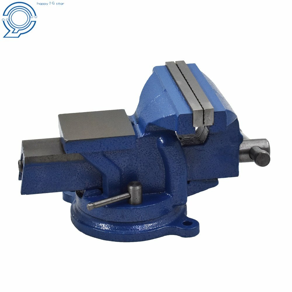 6" BENCH VISE WITH ANVIL SWIVEL LOCKING BASE TABLE TOP CLAMP HEAVY DUTY VICE gallery
