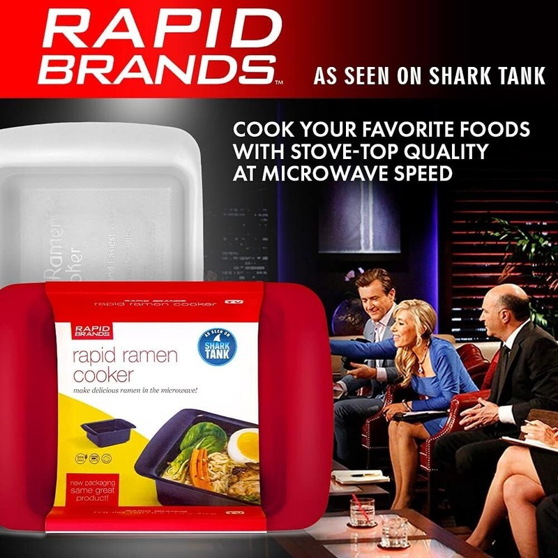 3 Pack Rapid Ramen Cooker Microwave Ramen 3 Minutes BPA Free Dishwasher Safe Red gallery
