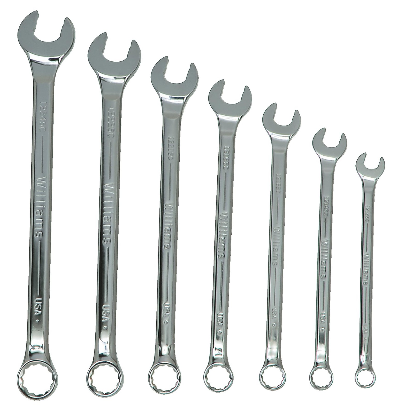 Williams WS-1170SCA 7-Piece SuperCombo Wrench Set with Cloth Storage Pouch gallery