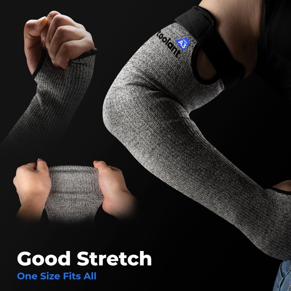 Cut Resistant Arm Sleeves with Thumb Hole, Protective Sleeves for Thin Skin gallery