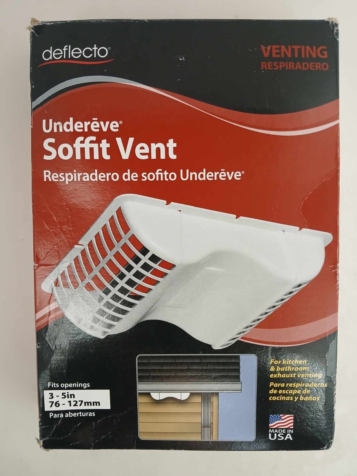 Deflecto Undereve Soffit Vent EVE/6 for 3-5in. openings gallery