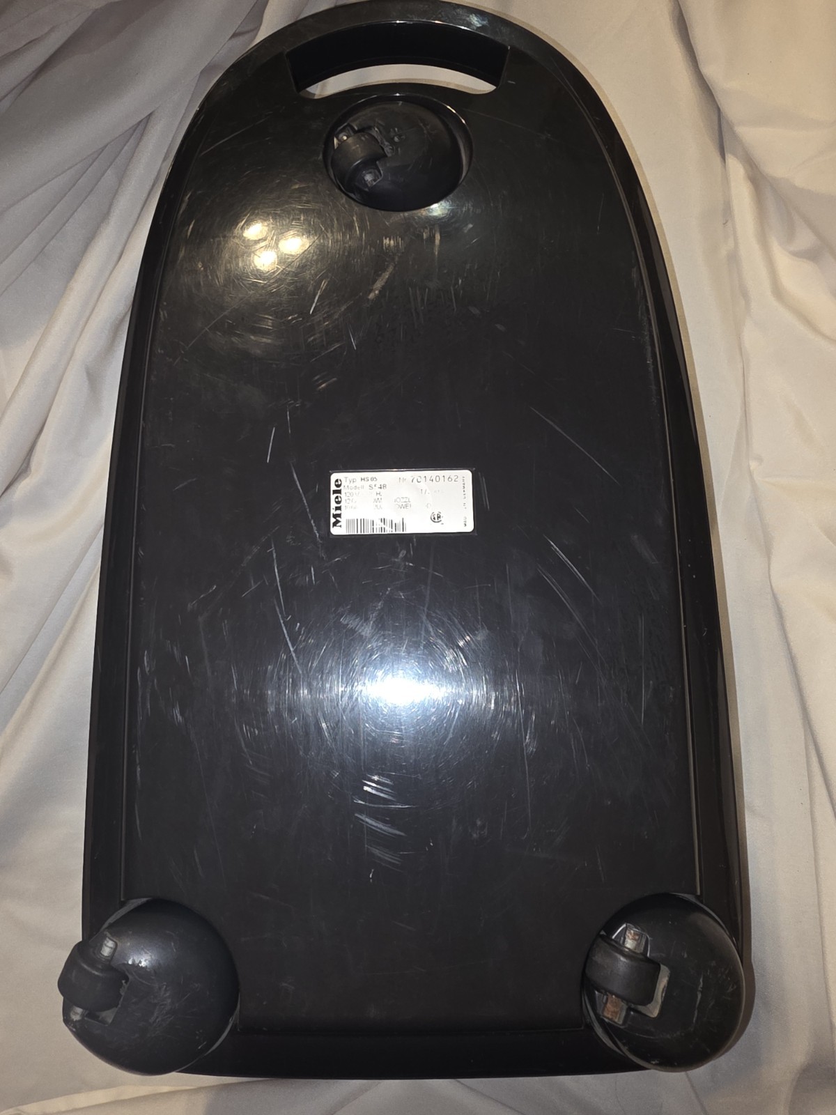 Miele S548 Bottom Plastic Canister Shell Genuine Aluminum Model gallery