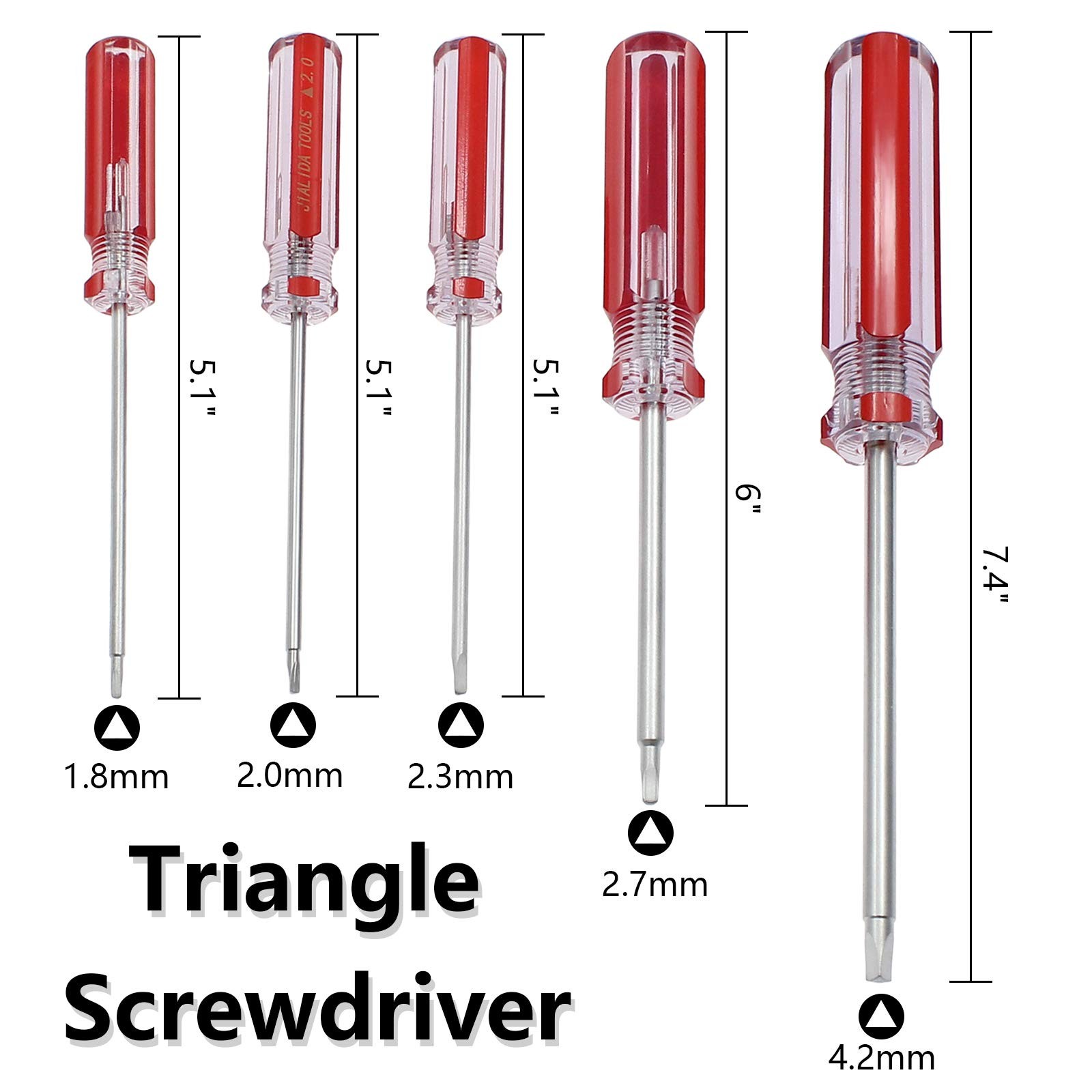 5Pcs Triangle Head Screwdriver Set Magnetic Screwdriver 1.8Mm, 2.0Mm, 2.3Mm, 2.7 gallery