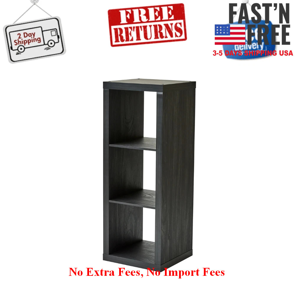 Better Homes & Gardens 3-Cube Storage Organizer, Charcoal Color Shelf Bookcase gallery