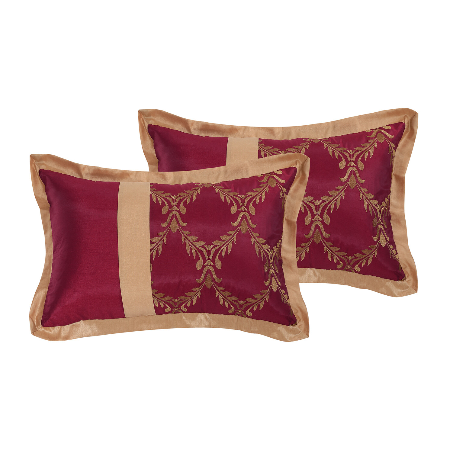 HIG 7 Pieces Comforter Set, Taffeta Fabric Embroidered Bed In A Bag - Queen King gallery