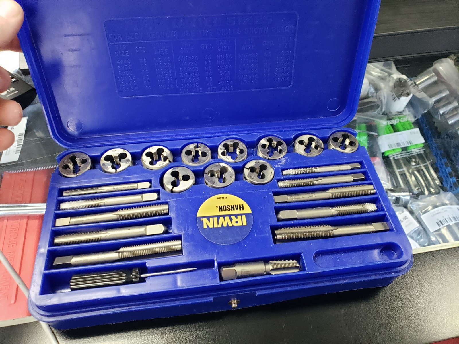 irwin Hanson 25914 37-pc Machine Screw / Fractional Tap & Die Adjustable RDS gallery