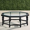 Tempered Octagon Glass table top - 1/2" Thick - Double Bevel Polish Edge gallery