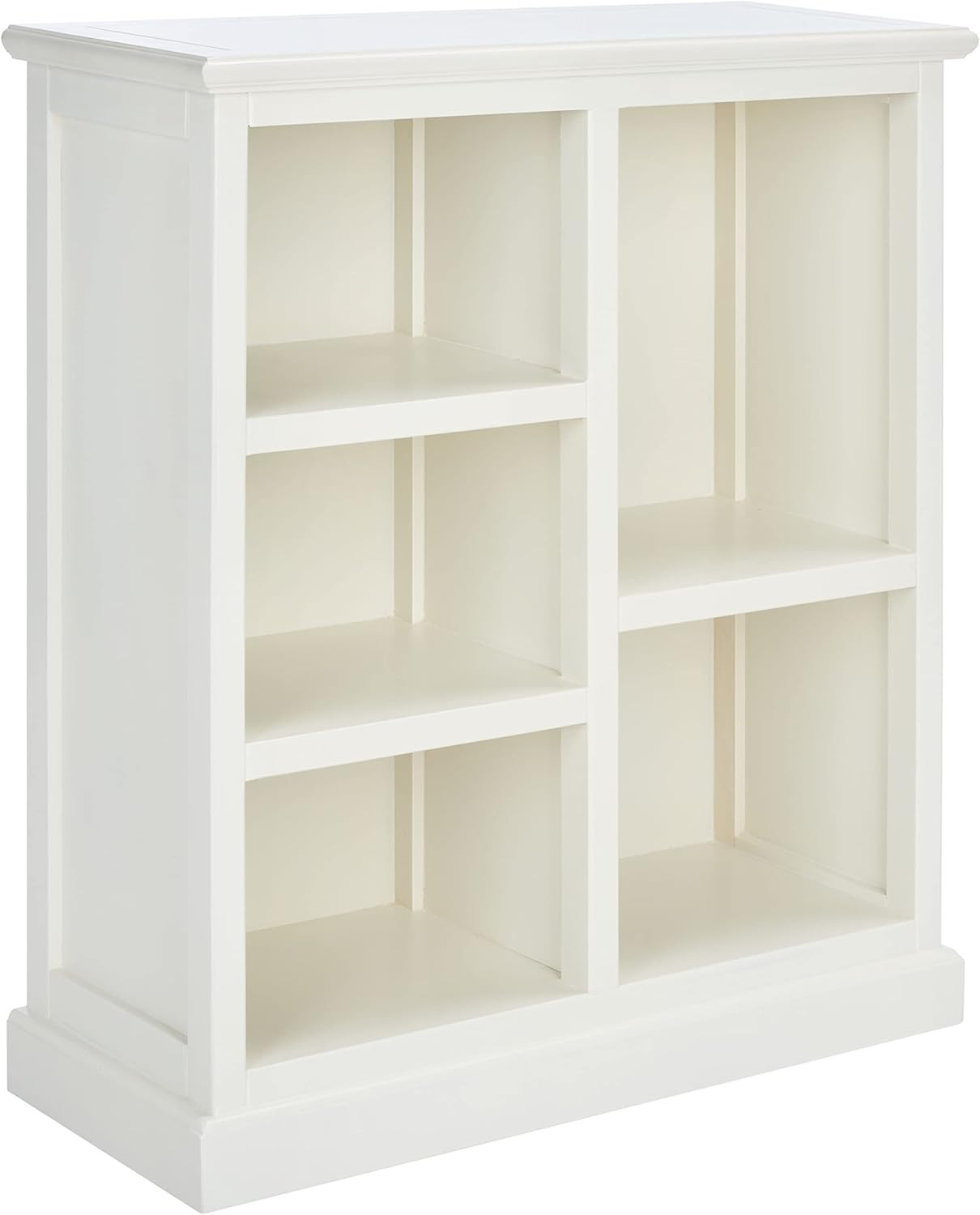 Maralah 5-Shelf Storage Unit - Modern White Solid Wood - Fully Assembled gallery