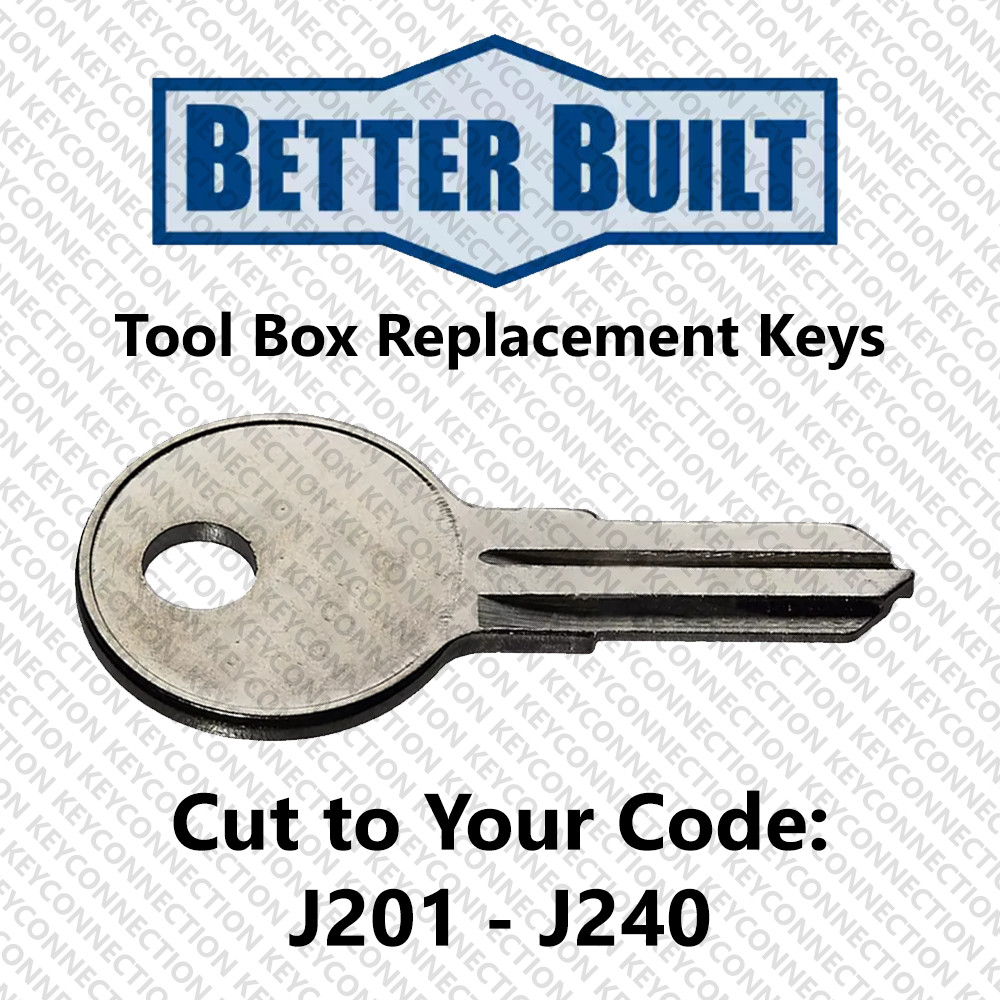 Better Built Truck Tool Box Replacement Key Cut to Code J201 - J240 gallery