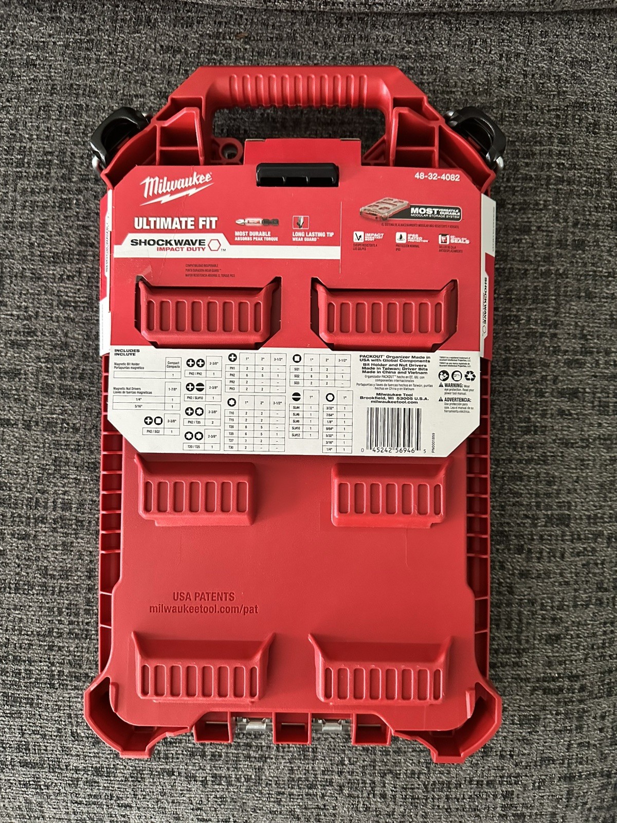 Milwaukee Shockwave 100pcs Impact Driver Bit Set Packout | BRAND NEW gallery