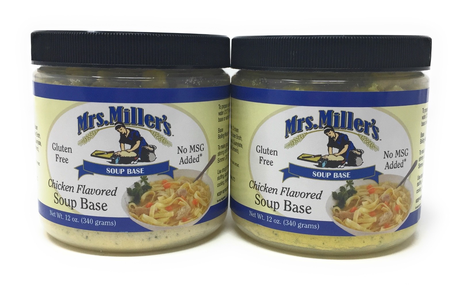 Mrs. Millers Homestyle Chicken Soup Base, 2 Jars / Gluten Free, No MSG gallery