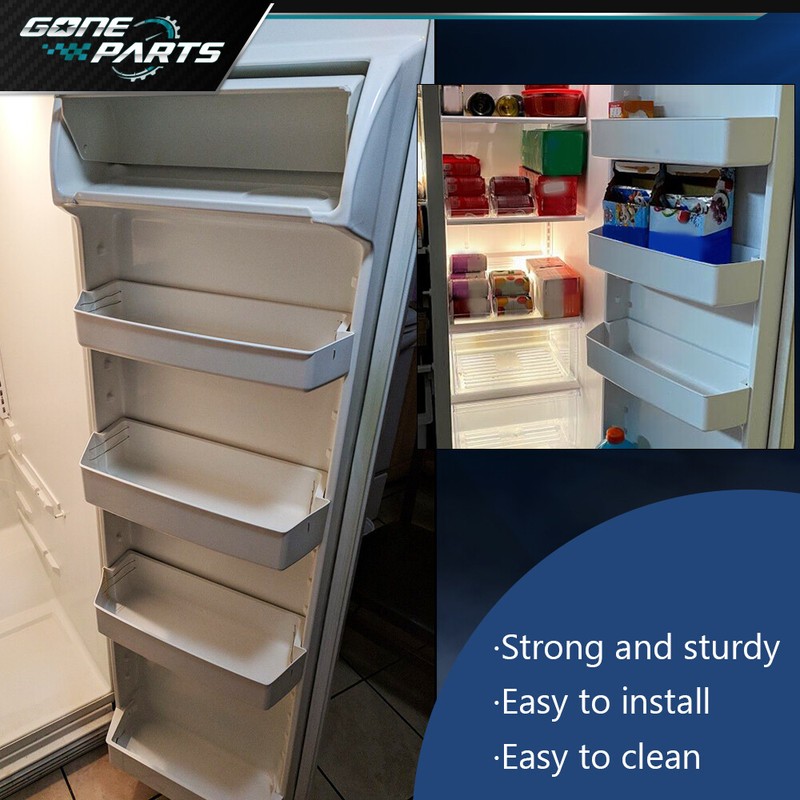4 Packs White Shelf Bin Compatible with Kenmore Whirlpool Refrigerator gallery