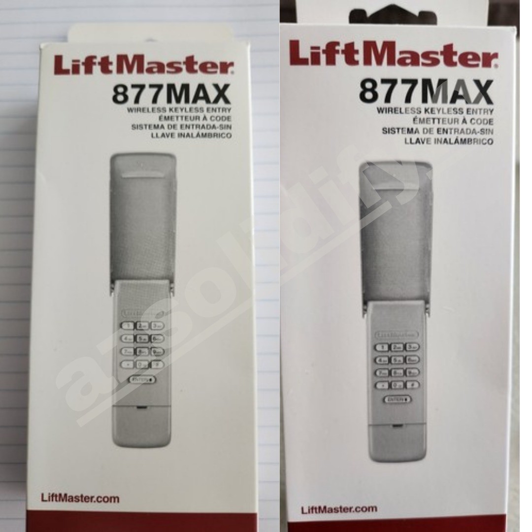 Liftmaster 877MAX Universal Keyless Wireless Entry Keypad - FREE SHIPPING gallery
