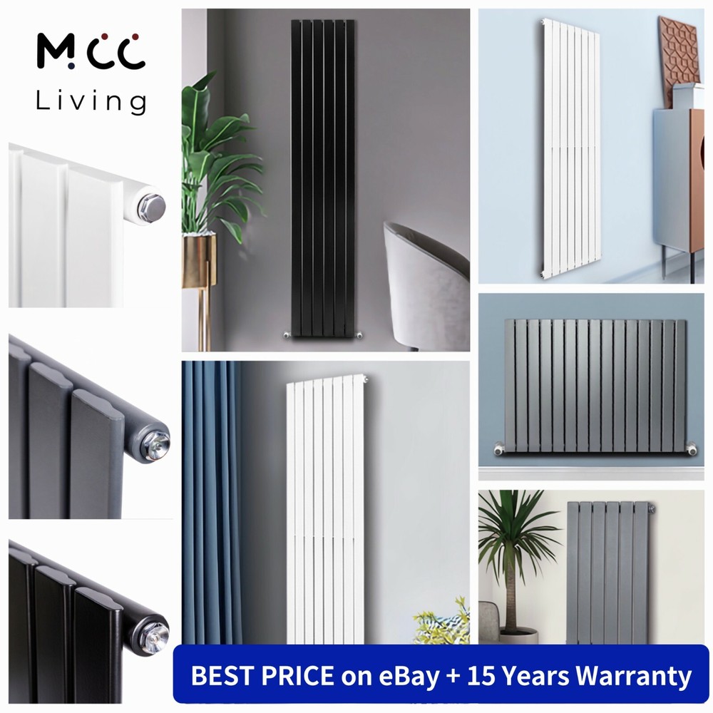 Horizonal Vertical Designer Flat Panel Central Heating Radiator Rad Anthracite
