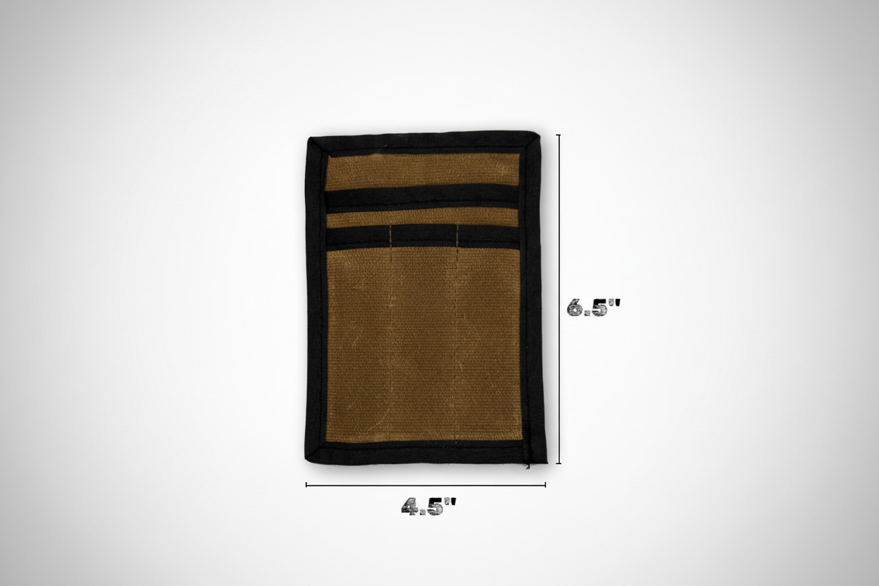 Waxed Canvas Mini EDC Pocket Organizer - 16oz Waxed Canvas Lay Flat Design gallery