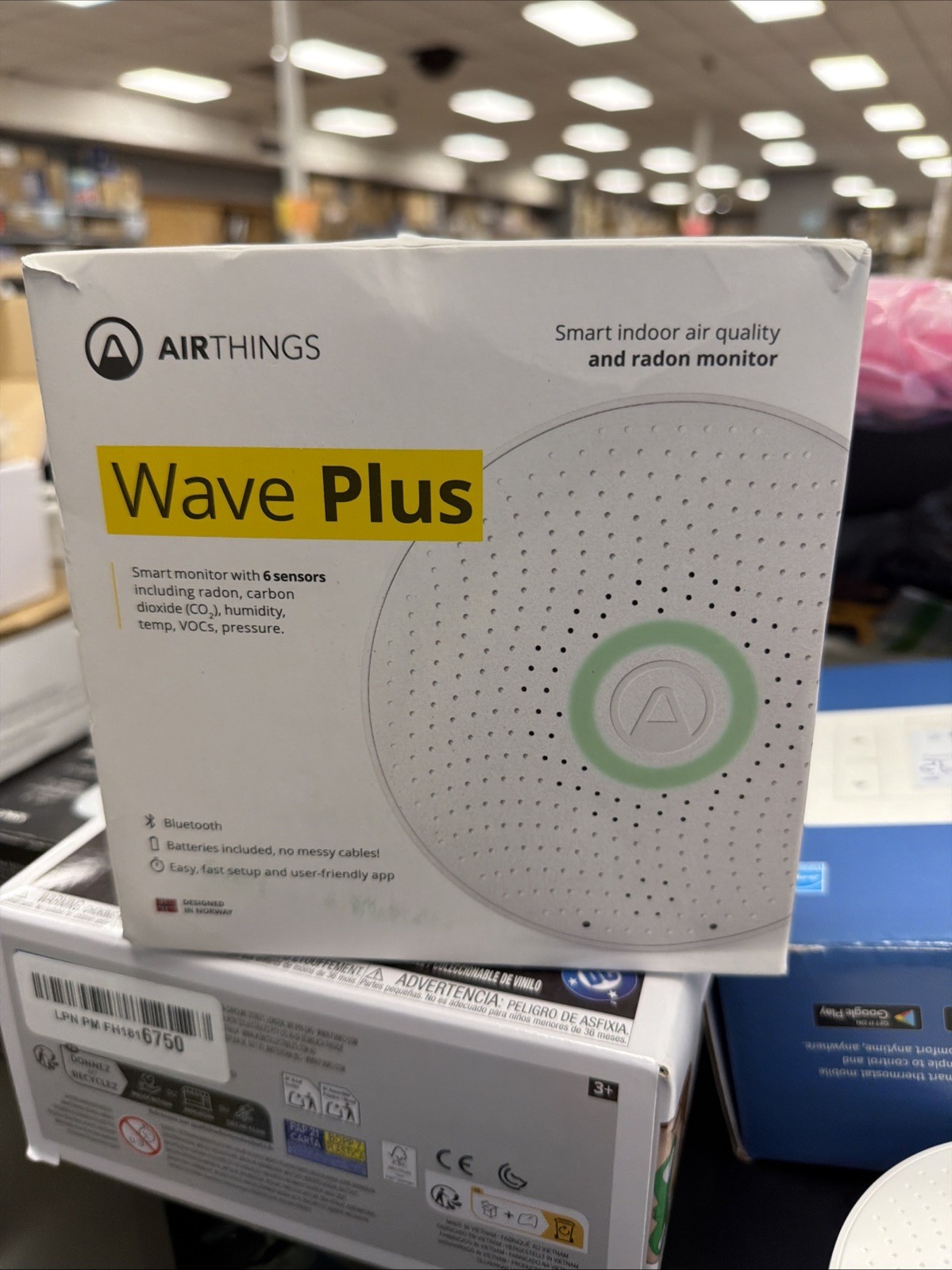 H-9. Airthings Wave Plus 2930 Radon & Air Quality Monitor Battery Powered gallery