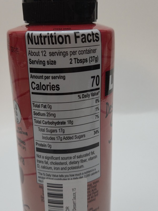 Lyons Designer Dessert Sauce Raspberry Syrup 15 Oz gallery