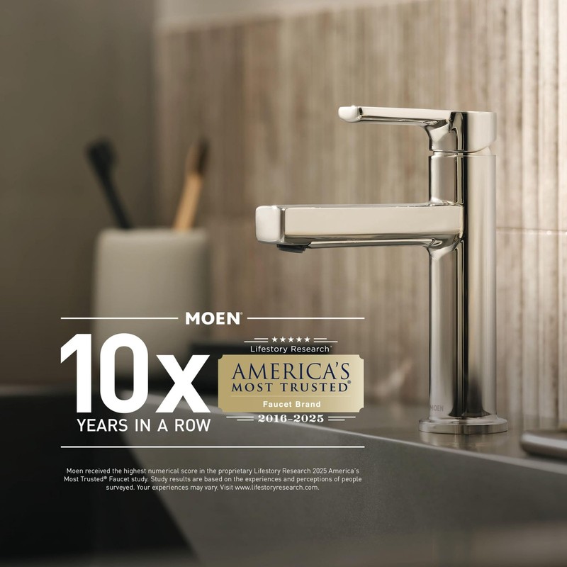 MOEN S176 One-Spray Pattern with 2.5 GPM 6.75 in. Wall Mount Fixed Shower Head gallery