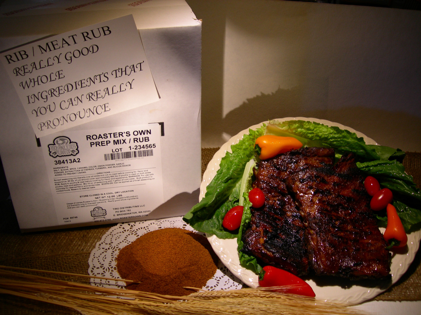 6 LBS. PREP MIX / RIB RUB, RESTAURANT USE,GRILL BBQ. RIBS MEAT DRY RUB SEASONING gallery