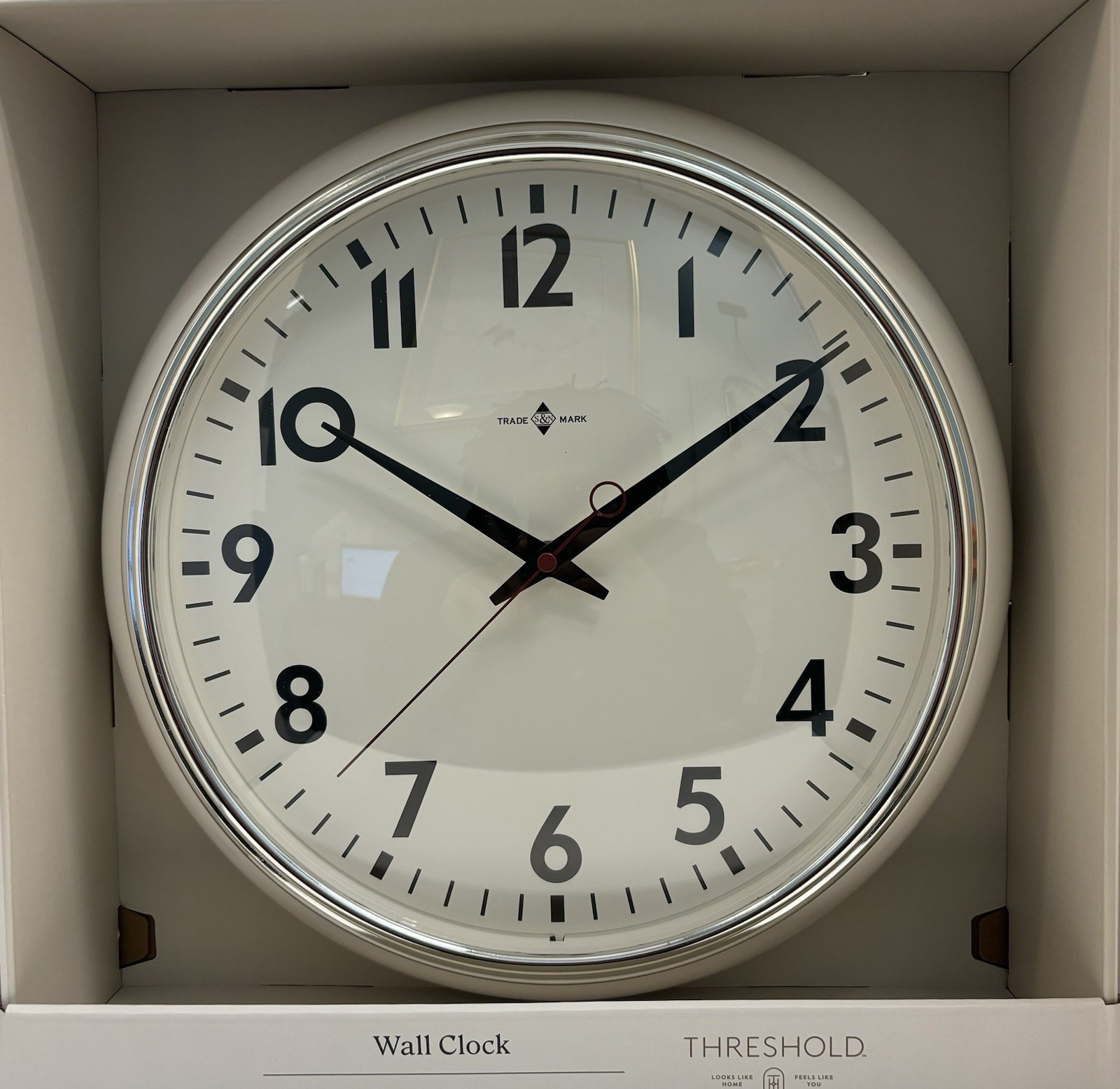 Threshold Wall Clock - 3 Hands - Battery Powered gallery