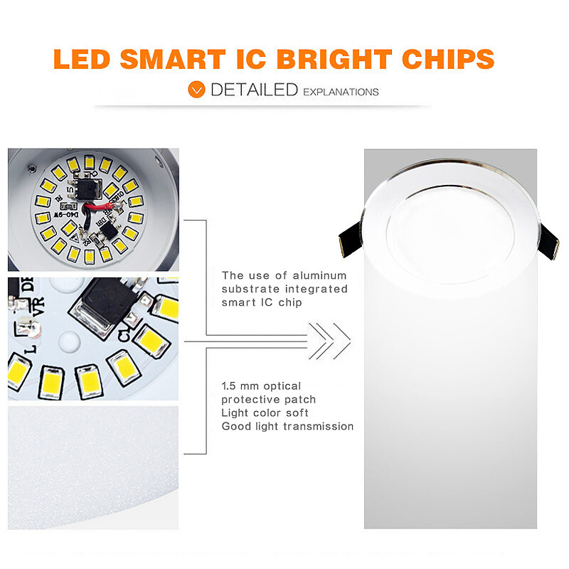 Dimmable Recessed Led Ceiling Light Downlights Spotlight 5/7/9/12/15W 110V-240V gallery