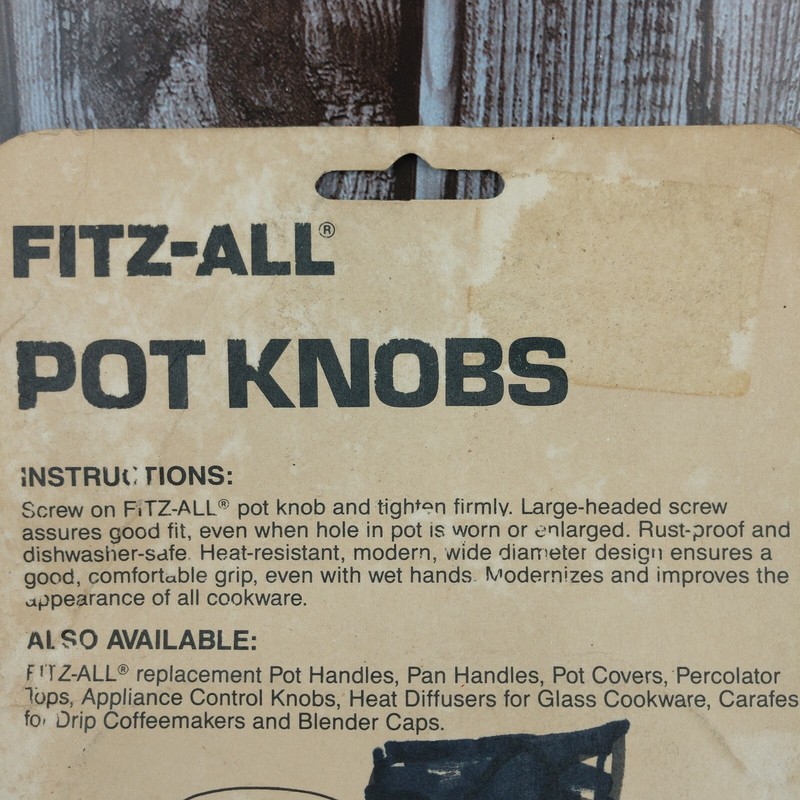 Fitz-All Fitz-All Plastic Replacement Pot Knob #580 Black gallery