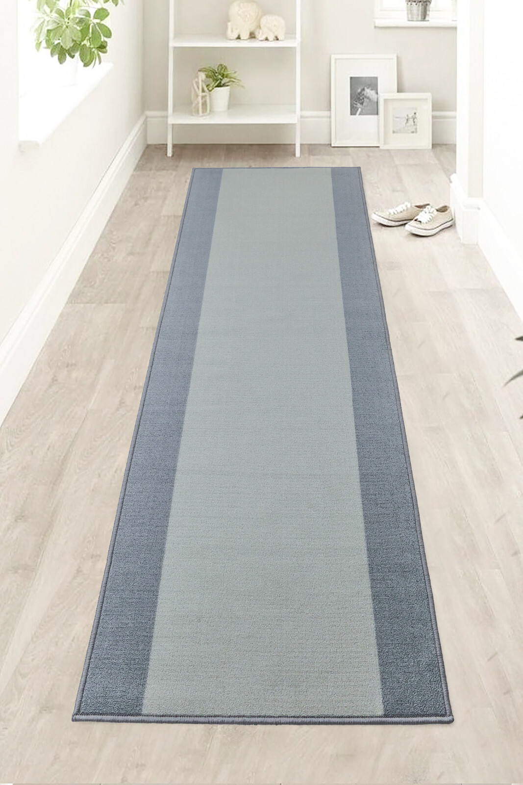 Custom Size Anti Slip Rubber Bordered Design Low Pile Runner Rug gallery