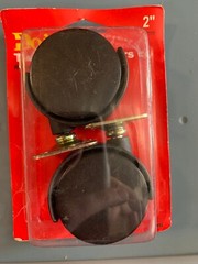 TWIN WHEEL CASTERS 2″ black 75lb load capacity Do It Best NEW! 205834