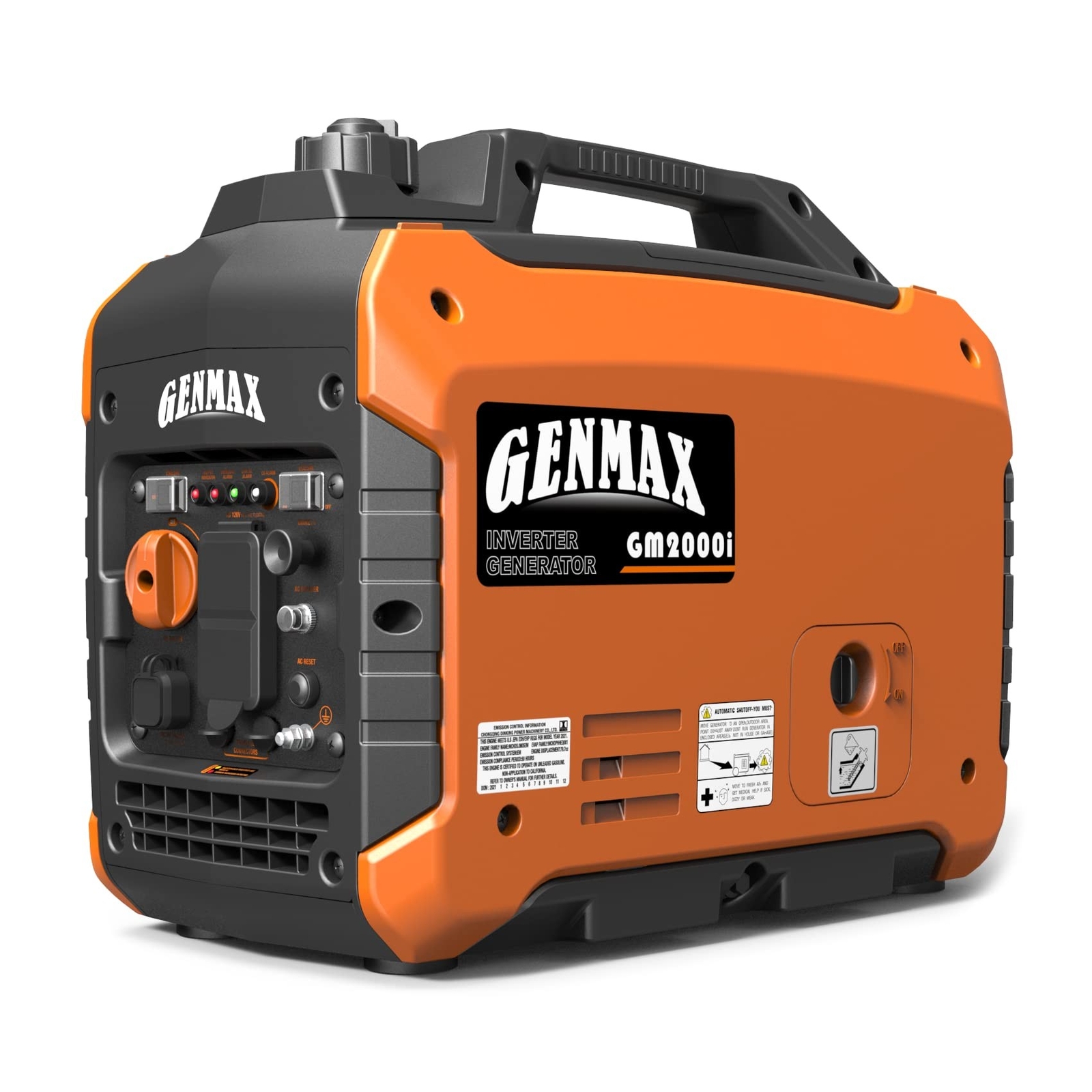 GENMAX Portable Inverter Generator, 2000W Ultra Quiet Gas Engine, EPA Compliant gallery