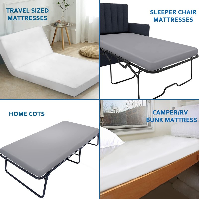 Cot Sheet 31 x 75, 2 Pack Cot Size Mattress Sheets Fitted with Narrow Twin/Camp gallery
