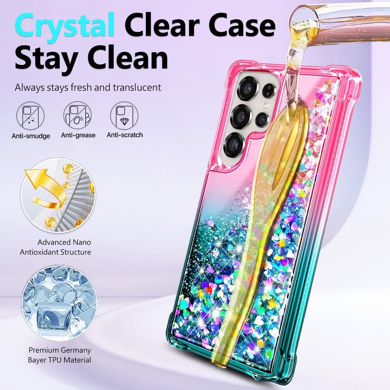 For Samsung Galaxy S26 + Plus Ultra Glitter Case + Lanyard & Screen Protector gallery