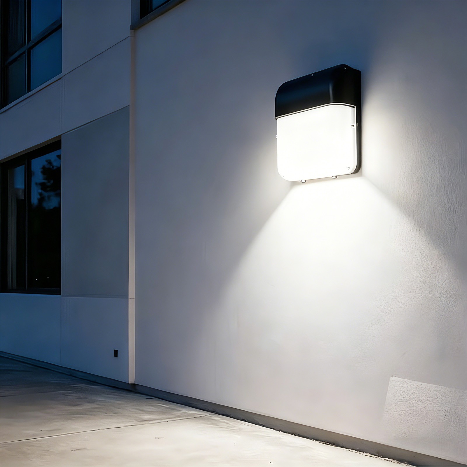 120W LED Wall Pack Light 5000K White, Commercial Lighting IP65 with Dusk-to-Dawn gallery