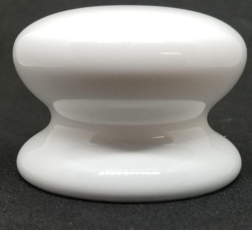 2" White Porcelain Round Knob pull handle drawer desk cabinet door antique old gallery