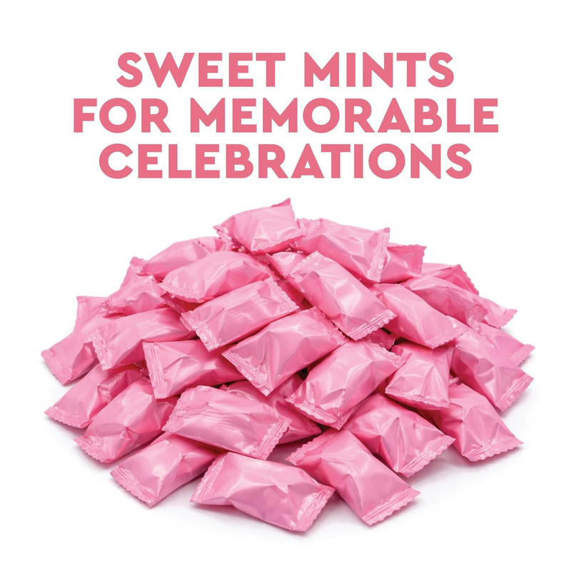 Pink Buttermints - 100 Count - Pink Candy for Baby Shower - Baby Shower Candy - gallery