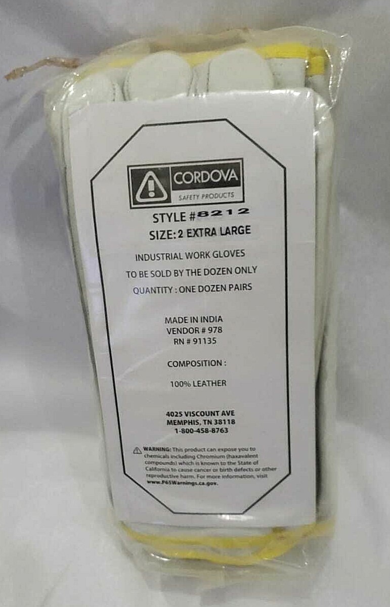 12 ~ Cordova 8212 Unlined Standard Grain Cowhide Leather Driver Roper Gloves gallery