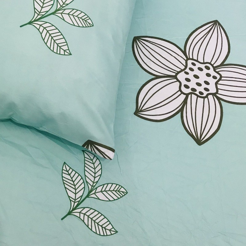 Set Cover Bedding Poly Cotton King Fitted Sheet Luxury New 2 Pillowcases Floral gallery
