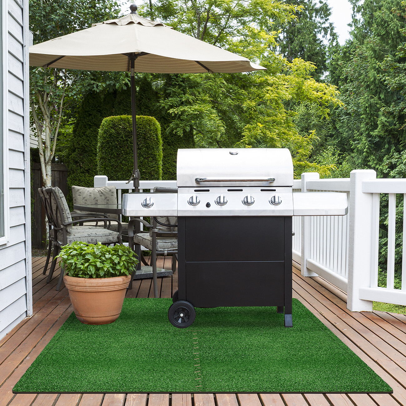 Sorbus Grass Mat Interlocking Tiles - Soft Artificial Deck Carpet Turf Flooring gallery