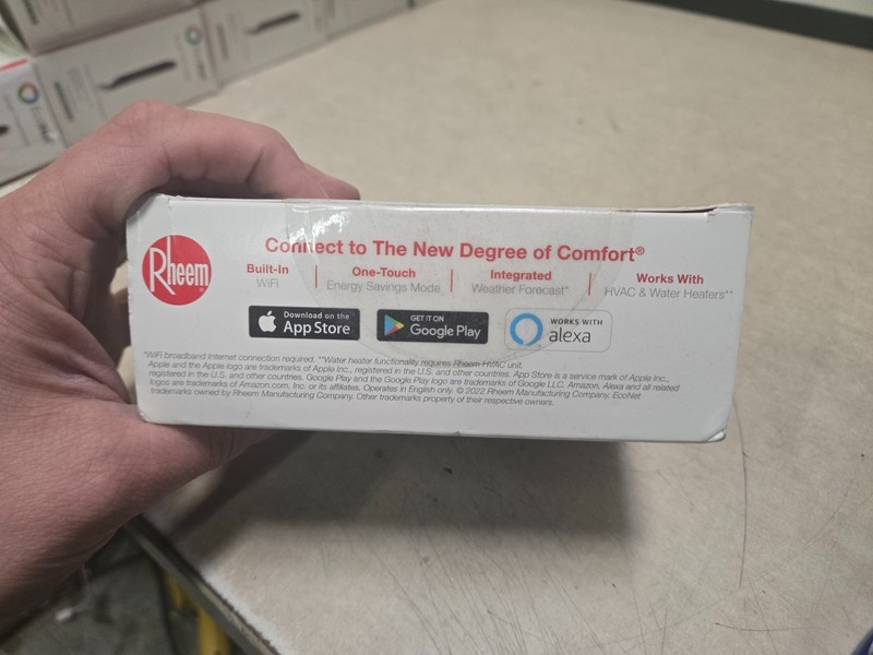 Rheem RETST800SYS Wi-Fi- Enabled Touchscreen Heating & Cooling Smart Thermostat gallery