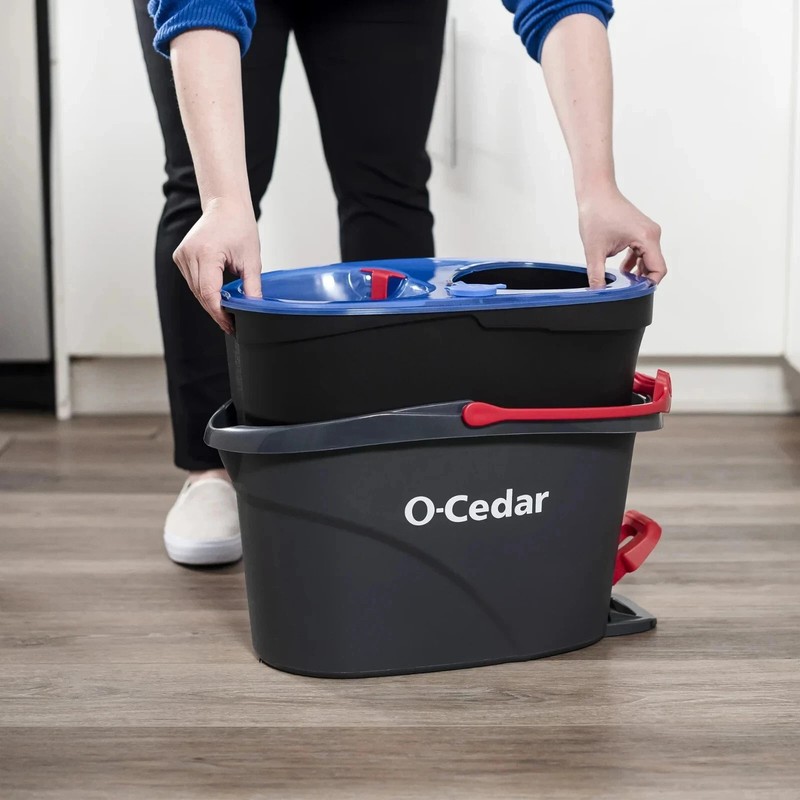 O-Cedar RinseClean Spin Mop With 2-Tank System and Microfiber Mop Head gallery