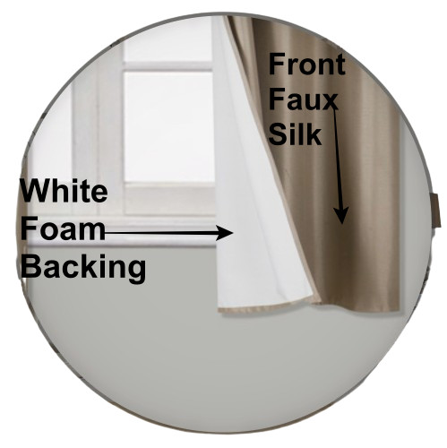 NEW 2 PANEL SOLID LINED THERMAL BLACKOUT GROMMET WINDOW CURTAIN DRAPE NEW JK64 gallery