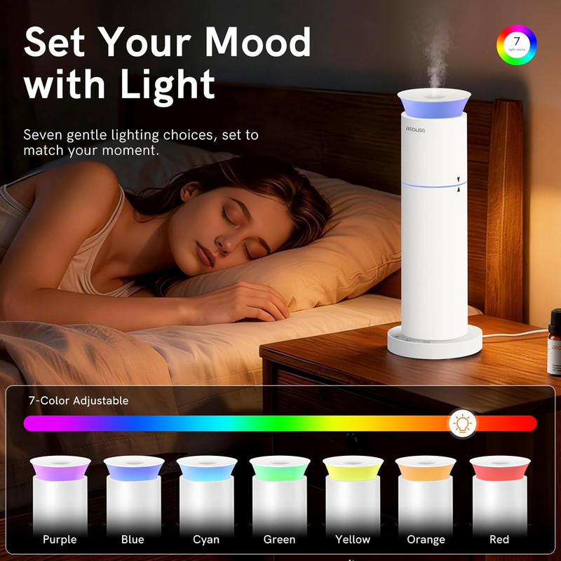 Waterless Essential Oil Diffuser for Home,Scent Diffusers with 3 Timer Settings, gallery
