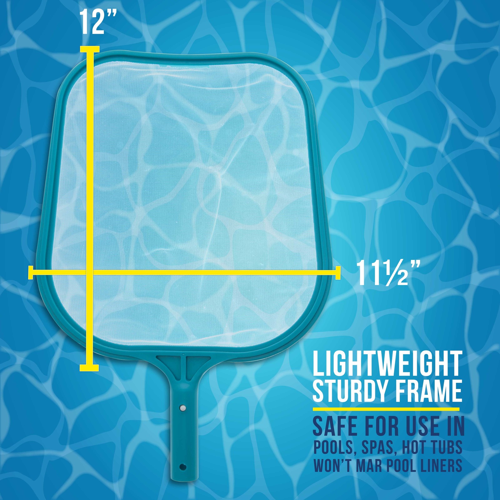 1pc Swimming Pool Leaf Skimmer Net - Ultra Fine Mesh Netting gallery