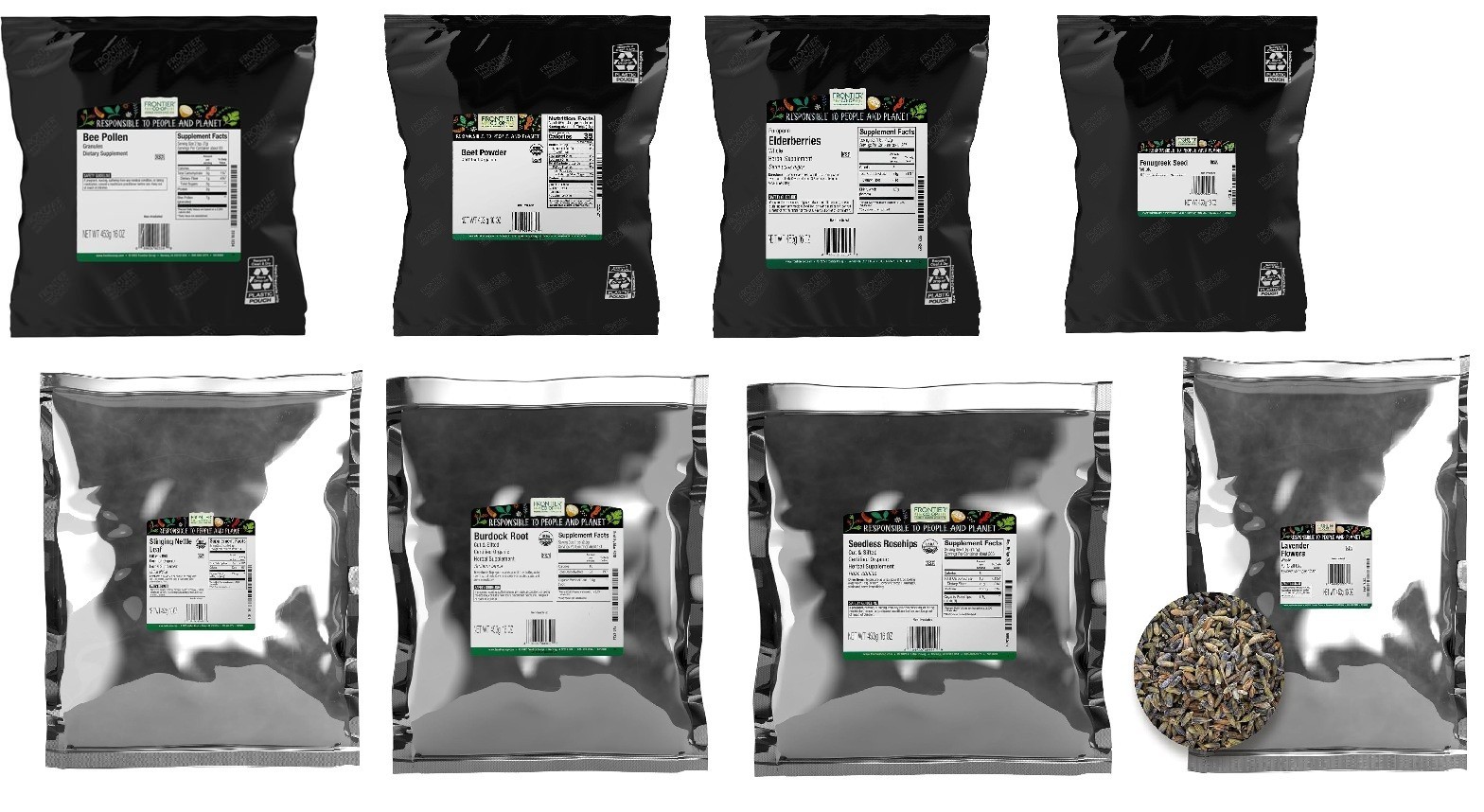 Frontier Co-Op Herbs Bulk 1 LBS Bags gallery