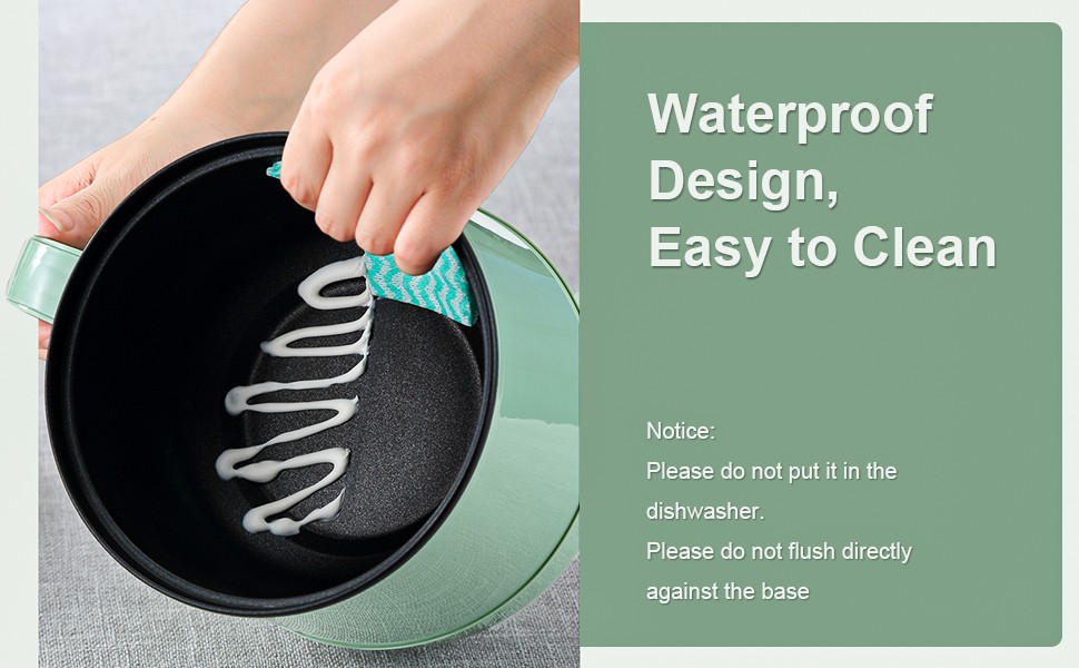 Smart Mini Hot Pot with Timer and Automatic Shut Off 1.2L Non-Sti Rapid gallery