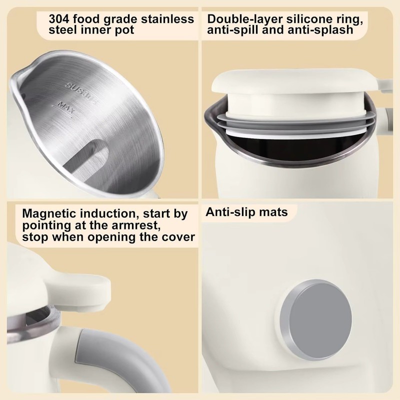 8 In 1 Automatic Nut Milk Maker With 12 Blades 50oz Almond Soy Milk Machine US gallery