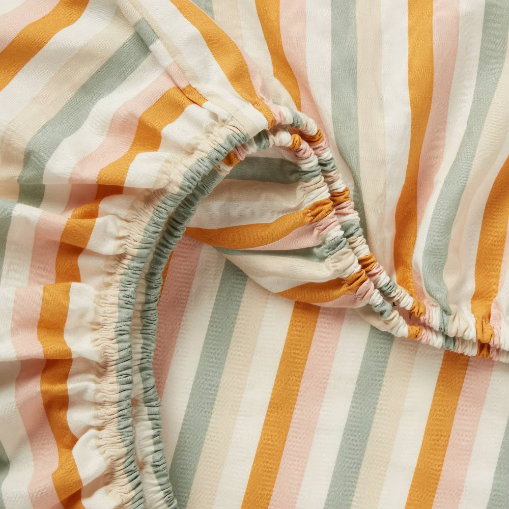 Queen Striped Cotton Kids' Sheet Set - Pillowfort gallery