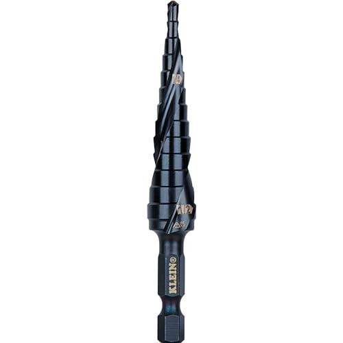Klein Tools KTSB15 Step Drill Bit #15 Double Fluted Assorted Styles , Sizes