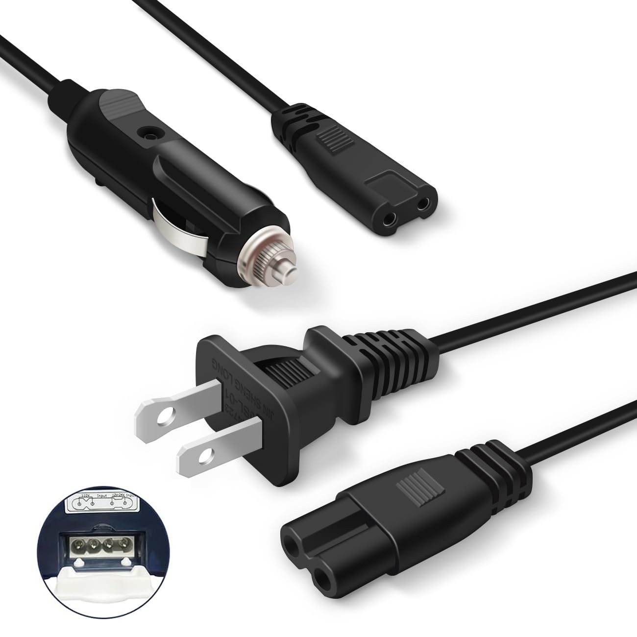 Electric Lunch Box Power Cord - 110V/24V Replacement Cable for Food Warmers gallery