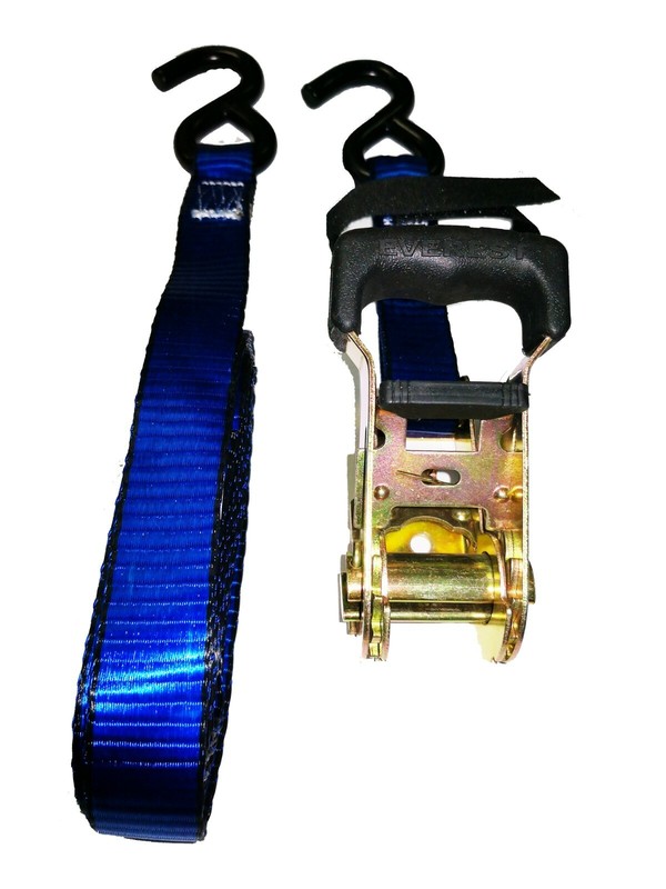 4-PK 1inx12ft Ratchet Tie Down Straps S-Hook 3000LBS Break Strength 1000LBS WLL gallery