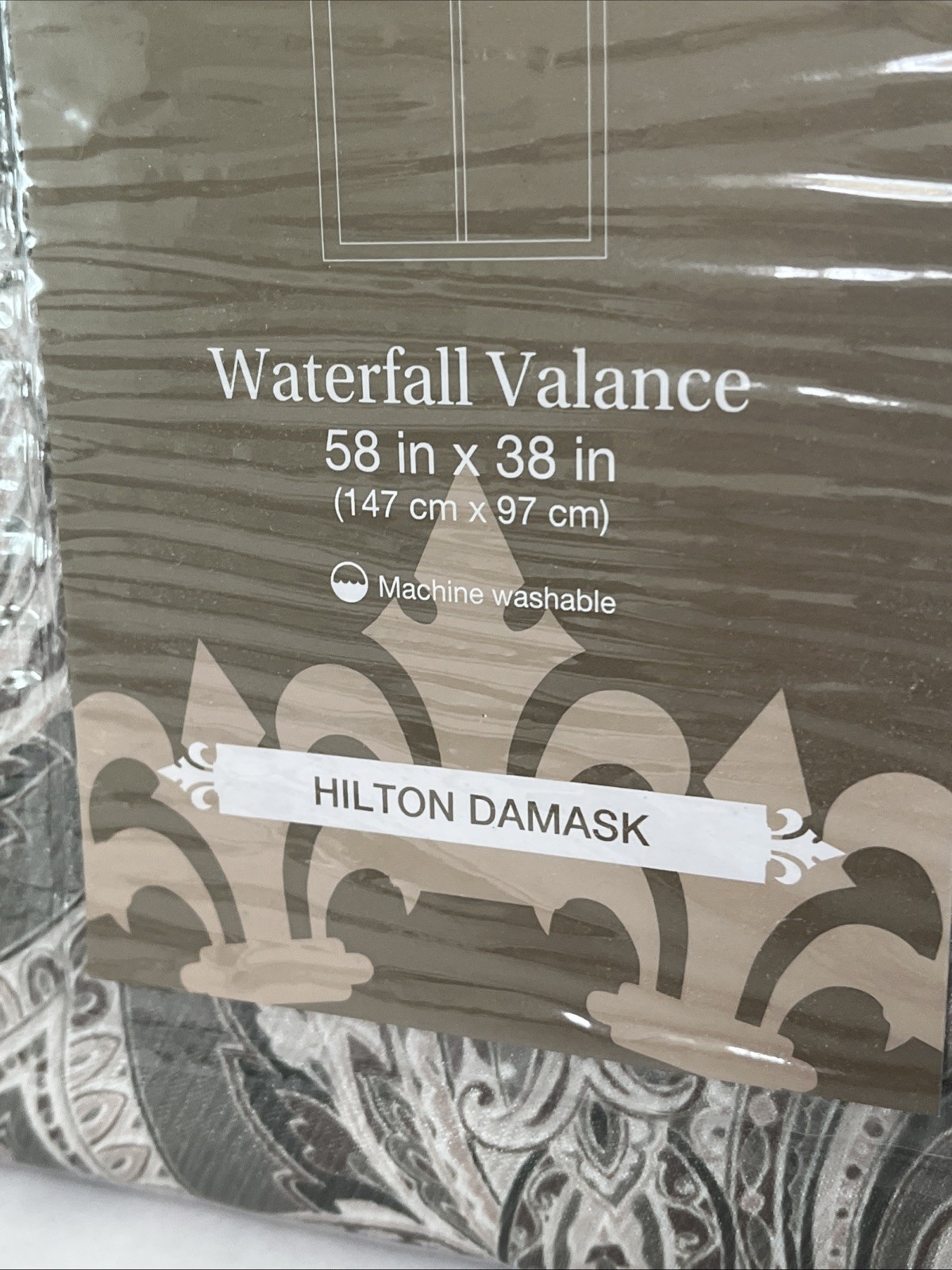 JCP Royal Velvet Hilton Waterfall Valance, Evening Sage, Rod Pocket 58"x 38" gallery